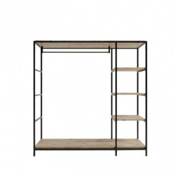 Armario Amberg L657 roble negro Practica Hogar