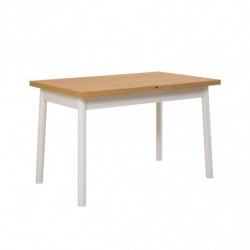 Set mesa comedor extensible y sillas (6 piezas) Oliver blanco Practica Hogar