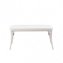 Set mesa comedor extensible y sillas (6 piezas) Oliver blanco Practica Hogar
