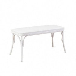 Set mesa comedor extensible y sillas (6 piezas) Oliver blanco Practica Hogar