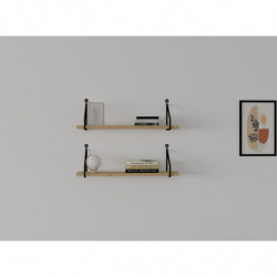 Estante de pared Reco roble zafiro Practica Hogar