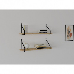 Estante de pared Reco roble zafiro Practica Hogar