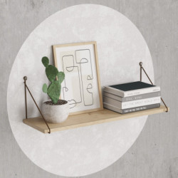 Estante de pared Armoni roble Practica Hogar