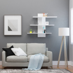 Estante de pared Lale blanco Practica Hogar