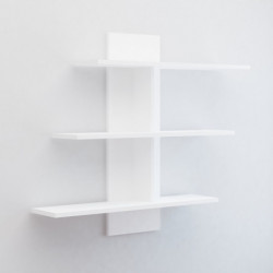 Estante de pared Lale blanco Practica Hogar