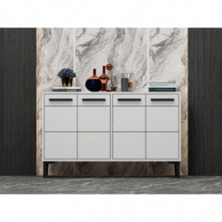Mueble TV Stria Blanco Practica Hogar
