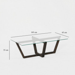 Mesa de centro Amalfi antracita Practica Hogar