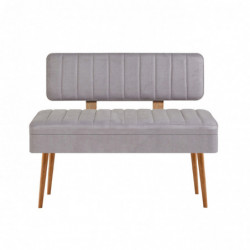 Set mesa comedor extensible y sillas (5 piezas) Vina 0701-4 pino atlántico gris Practica Hogar