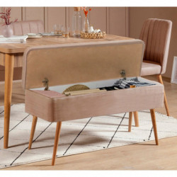 Set mesa comedor extensible y sillas (5 piezas) Vina 0900 4 pino atlántico Practica Hogar