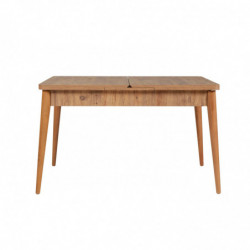 Set mesa comedor extensible y sillas (5 piezas) Vina 0900 4 pino atlántico Practica Hogar