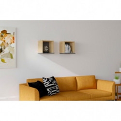 Estante de pared Sevima antracita zafiro Practica Hogar