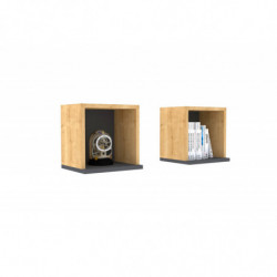 Estante de pared Sevima antracita zafiro Practica Hogar
