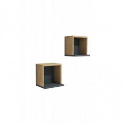 Estante de pared Sevima antracita zafiro Practica Hogar