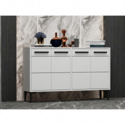 Mueble TV Stria Blanco Practica Hogar