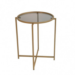 Mesa de centro S407U humo oro Practica Hogar