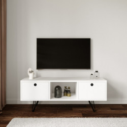 Mueble TV Yaren-L3024 blanco Practica Hogar