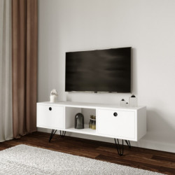 Mueble TV Yaren-L3024 blanco Practica Hogar