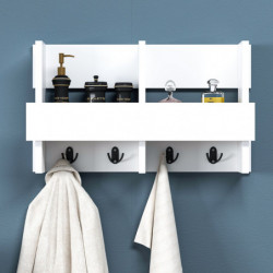 Gancho de pared Wink Blanco Practica Hogar