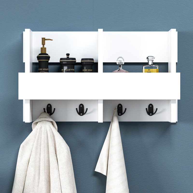Gancho de pared Wink Blanco Practica Hogar Gancho de pared Wink Blanco Practica Hogar