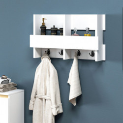 Gancho de pared Wink Blanco Practica Hogar