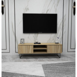 Mueble TV Escape 140 negro fieltro Practica Hogar