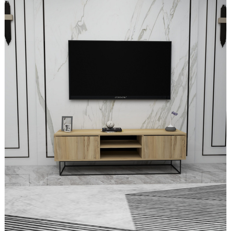 Mueble TV Escape 140 negro fieltro Practica Hogar Mueble TV Escape 140 negro fieltro Practica Hogar