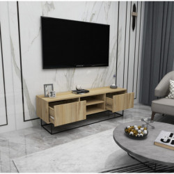Mueble TV Escape 140 negro fieltro Practica Hogar