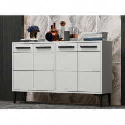 Mueble TV Stria Blanco Practica Hogar