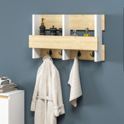 Gancho de pared Wink Roble Zafiro Blanco Practica Hogar