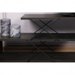 Mueble TV Zig Zag marron oscuro Practica Hogar