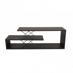 Mueble TV Zig Zag marron oscuro Practica Hogar