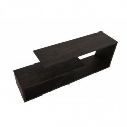 Mueble TV Zig Zag marron oscuro Practica Hogar