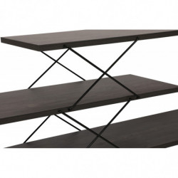 Mueble TV Zig Zag marron oscuro Practica Hogar