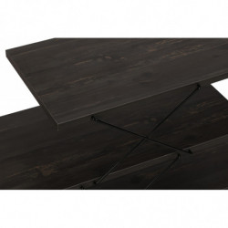 Mueble TV Zig Zag marron oscuro Practica Hogar