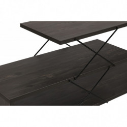 Mueble TV Zig Zag marron oscuro Practica Hogar
