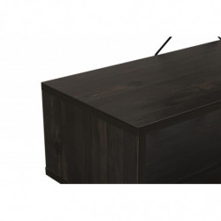 Mueble TV Zig Zag marron oscuro Practica Hogar