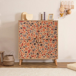 Mueble auxiliar Multilüx Pebble multicolor Practica Hogar
