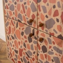 Mueble auxiliar Multilüx Pebble multicolor Practica Hogar