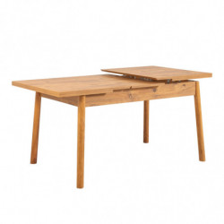Set mesa comedor extensible y sillas (6 piezas) Santiago roble azul oscuro Practica Hogar