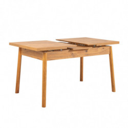 Set mesa comedor extensible y sillas (6 piezas) Santiago roble azul oscuro Practica Hogar