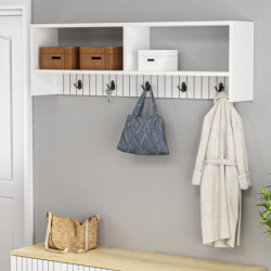 Gancho de pared Sarandon Blanco Practica Hogar