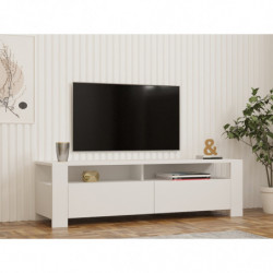 Mueble TV con estante Combe blanco Practica Hogar