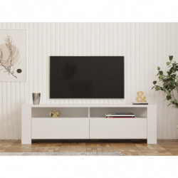 Mueble TV con estante Combe blanco Practica Hogar