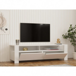 Mueble TV con estante Combe blanco Practica Hogar