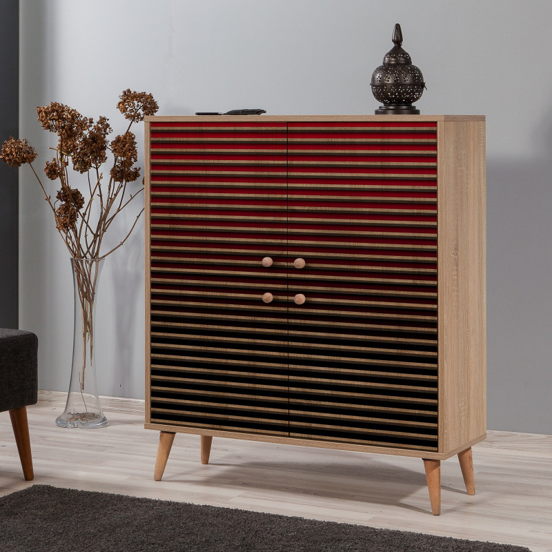 Mueble auxiliar Multilux-221 sonoma roble Practica Hogar Mueble auxiliar Multilux-221 sonoma roble Practica Hogar