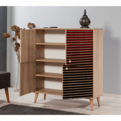 Mueble auxiliar Multilux-221 sonoma roble Practica Hogar