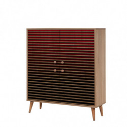 Mueble auxiliar Multilux-221 sonoma roble Practica Hogar