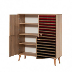 Mueble auxiliar Multilux-221 sonoma roble Practica Hogar