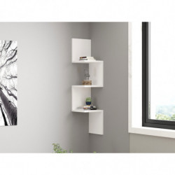 Estante de pared Zikzak blanco Practica Hogar
