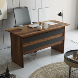 Conjunto de muebles de oficina VO8-BA antracita nogal Practica Hogar